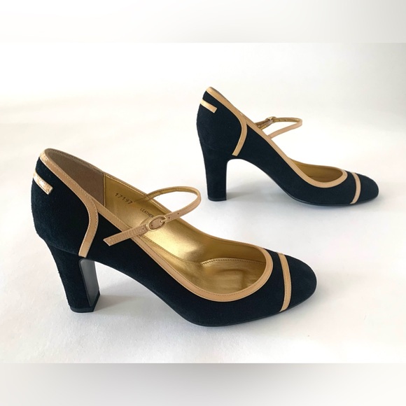 J. Crew Mary Jane suede and patent leather pumps. Never worn, size 8. - Picture 5 of 10